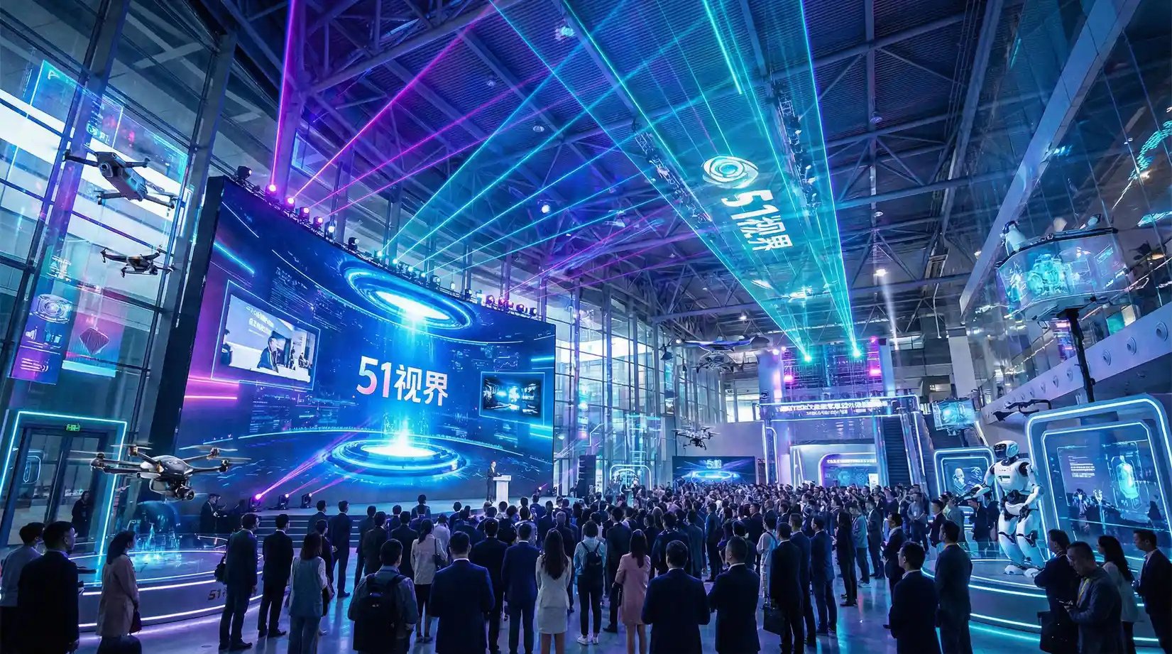 科技展览会现场 - 51动漫 综合报道